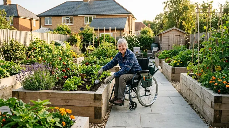 Accessible Gardening for Disabilities in a UK garden