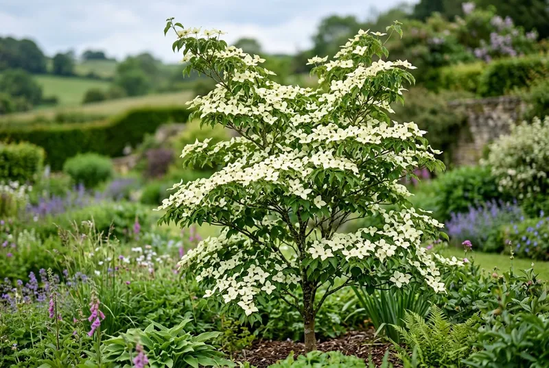 Dogwood Tree (Cornus kousa) growing in a UK garden