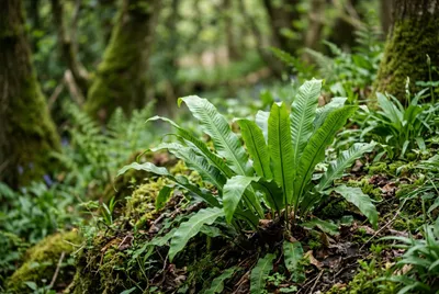 Hart's Tongue Fern (Asplenium scolopendrium)